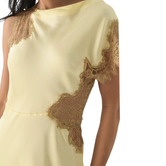 A.L.C. Alessia Satin and Lace Maxi Dress Size S/XS 4 US NEW - Picture 5 of 12